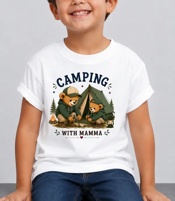 Camping_With_Mamma_Kid_Cotton_Tshirt