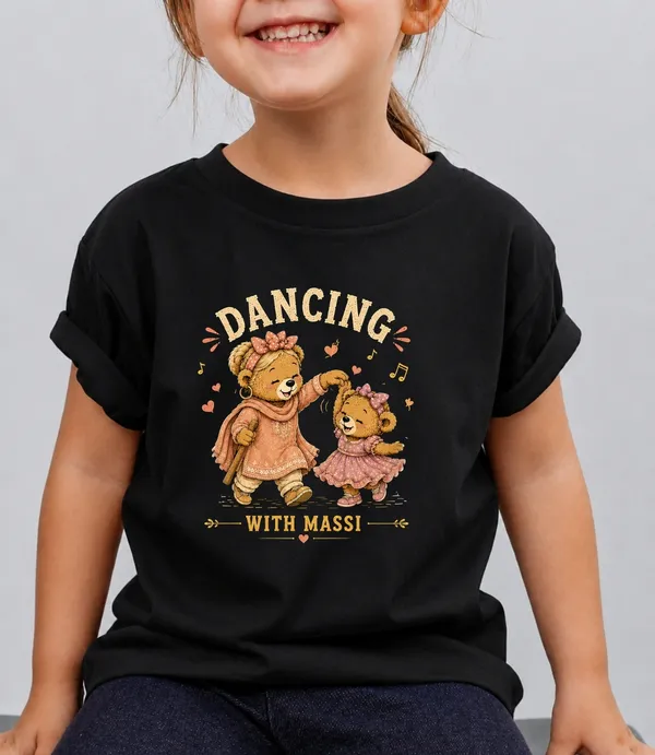 Dancing_With_Massi_Kid_Cotton_Tshirt