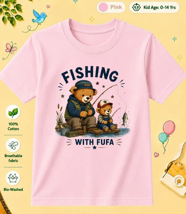 Fising_With_Fufa_Kid_Cotton_Tshirt