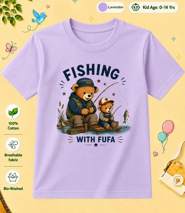 Fising_With_Fufa_Kid_Cotton_Tshirt