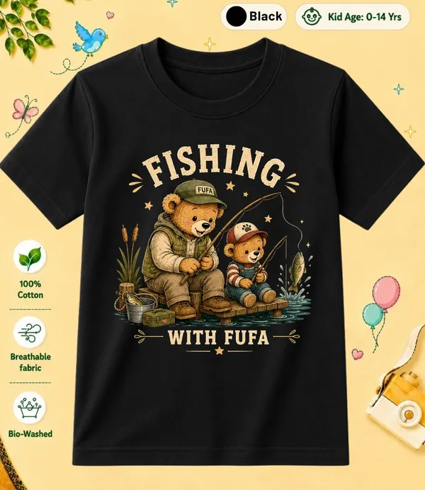Fishing_With_Fufa_Kid_Cotton_Tshirt