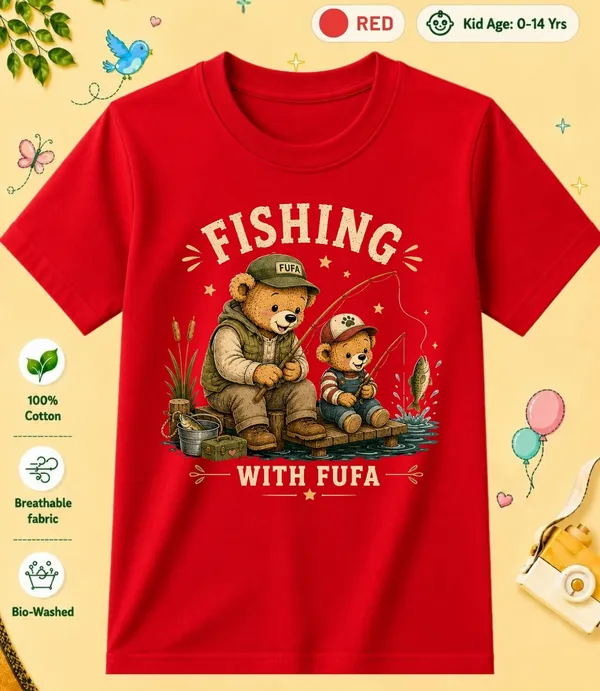 Fishing_With_Fufa_Kid_Cotton_Tshirt
