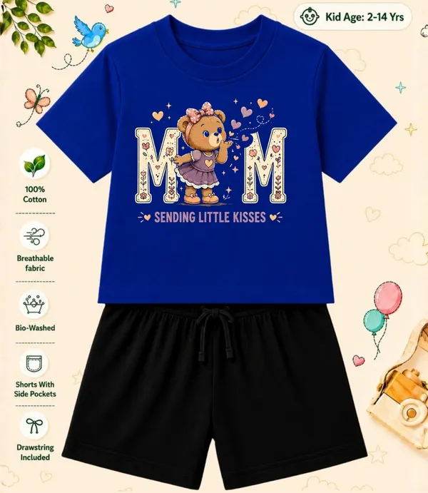 Mom_Sending_Little_Kisses_-Kids_Regular_Short_Co-ord_Sets