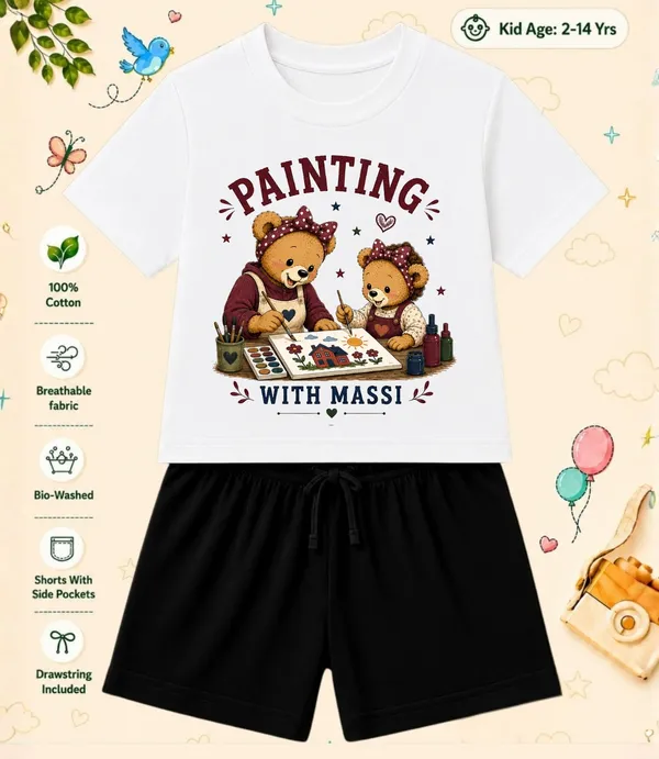 Painting_With_Massi_-Kids_Regular_Short_Co-ord_Sets