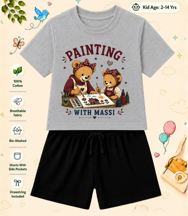 Painting_With_Massi_-Kids_Regular_Short_Co-ord_Sets