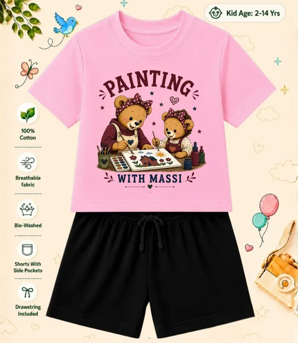 Painting_With_Massi_-Kids_Regular_Short_Co-ord_Sets
