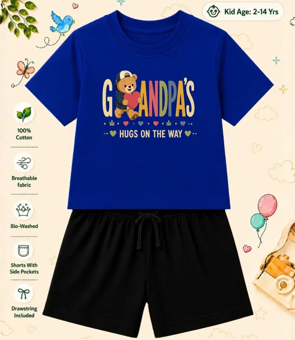 Grandpa's_Hugs_On_The_Ways-Kids_Regular_Short_Co-ord_Sets