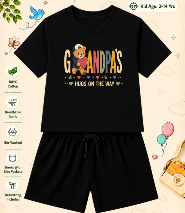 Grandpa's_Hugs_On_The_Ways-Kids_Regular_Short_Co-ord_Sets