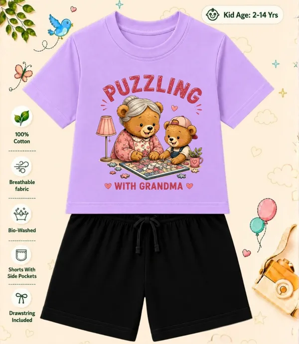 Puzzling_With_Grandma-Kids_Regular_Short_Co-ord_Sets