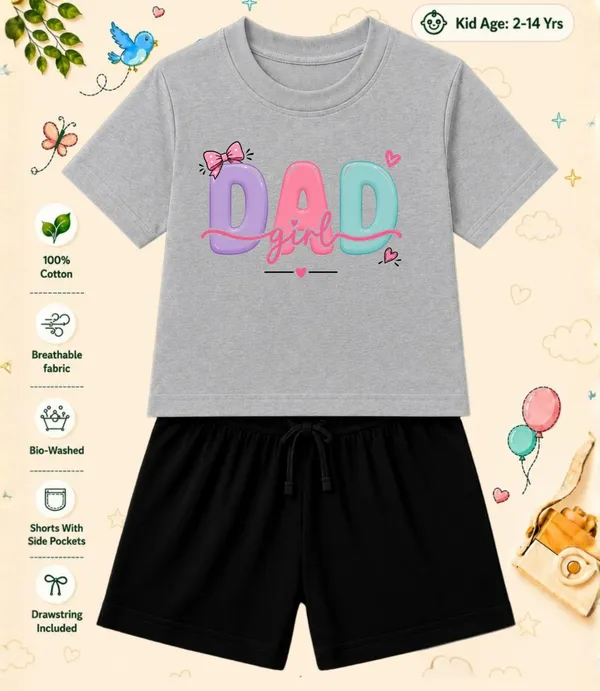 Dad_Girl-Kids_Regular_Short_Co-ord_Sets