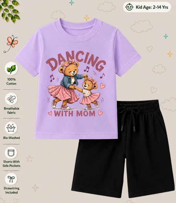 Dancing_With_Mom_Kids_Bermuda_Short_Co-ord_Sets