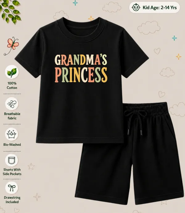 Grandma's_Princess_Kids_Bermuda_Short_Co-ord_Sets