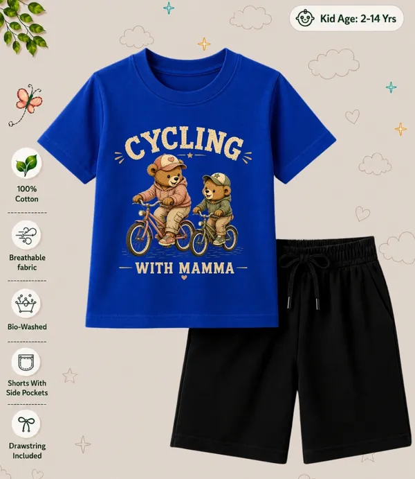 Cycling_With_Mama_Kids_Bermuda_Short_Co-ord_Sets