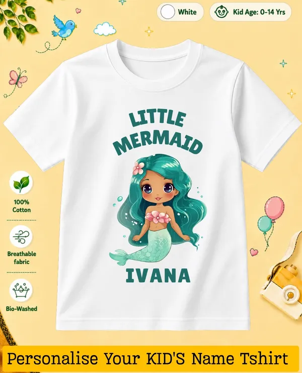 LittleMermaid_Kids_Custom_Tshirt
