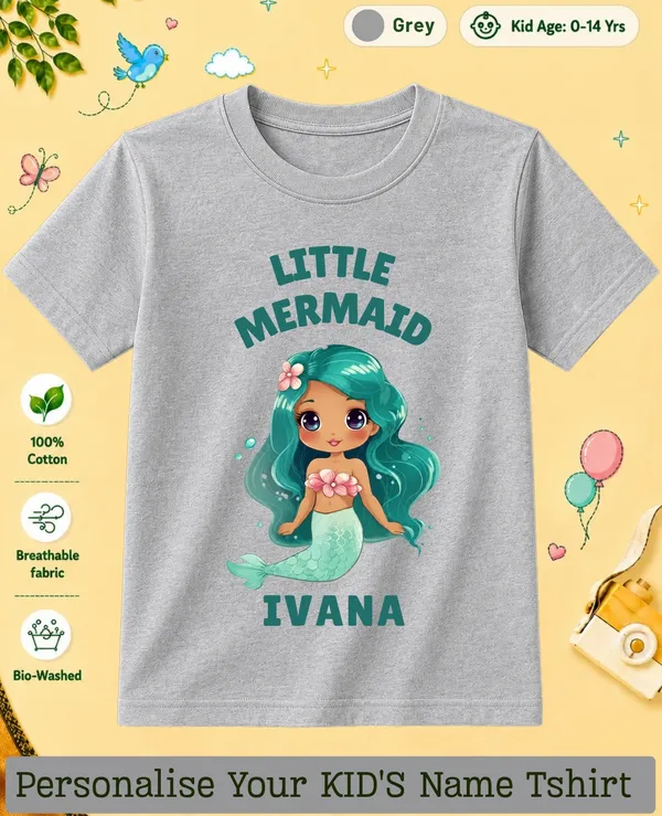 LittleMermaid_Kids_Custom_Tshirt