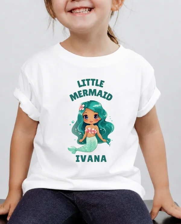 LittleMermaid_Kids_Custom_Tshirt