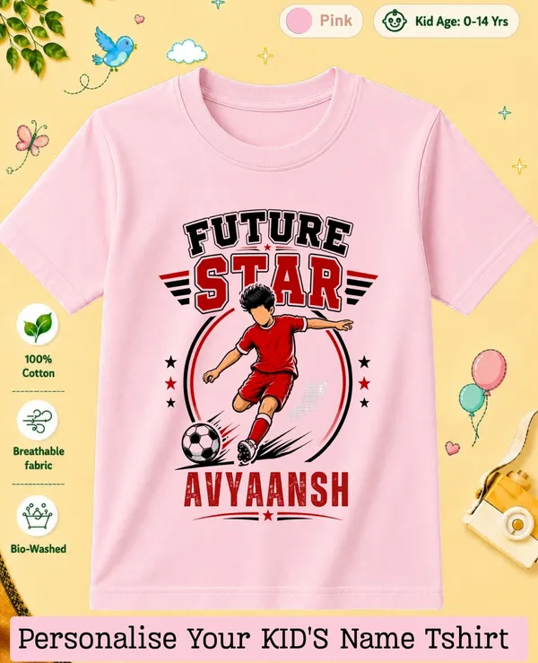 Football_Future_Star_Kids_Custom_Tshirt