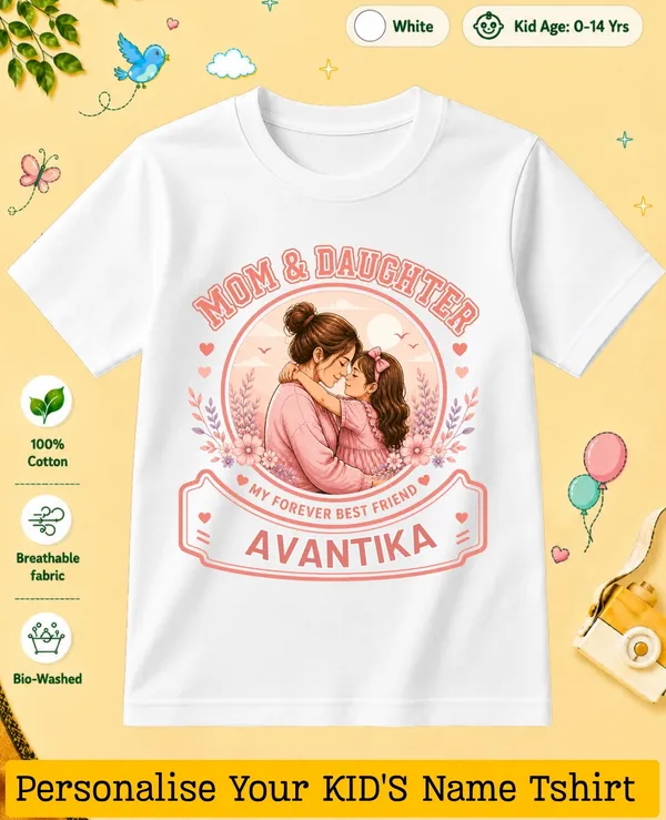 Mom_&_Daughter_Kids_Custom_Tshirt