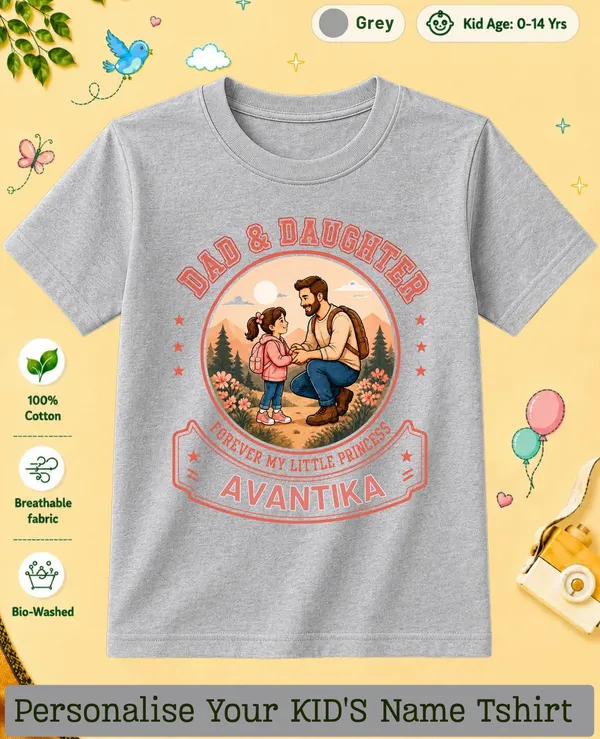 Dad_&_Daughter_Kids_Custom_Tshirt