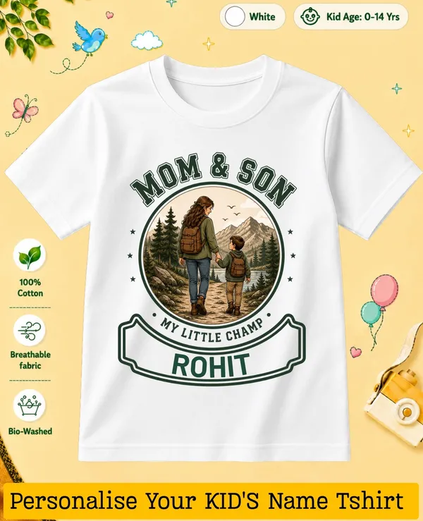 Mom_&_Son_Kids_Custom_Tshirt