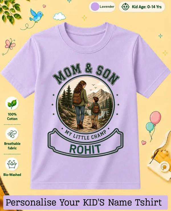 Mom_&_Son_Kids_Custom_Tshirt