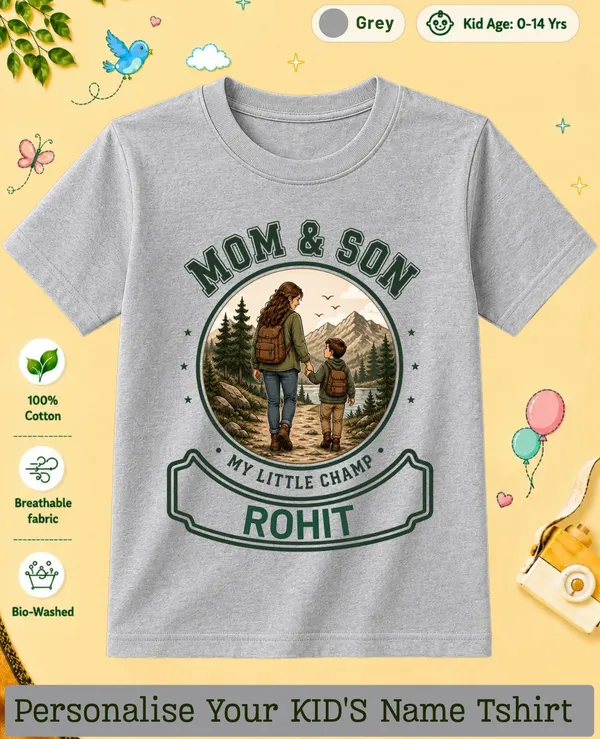 Mom_&_Son_Kids_Custom_Tshirt