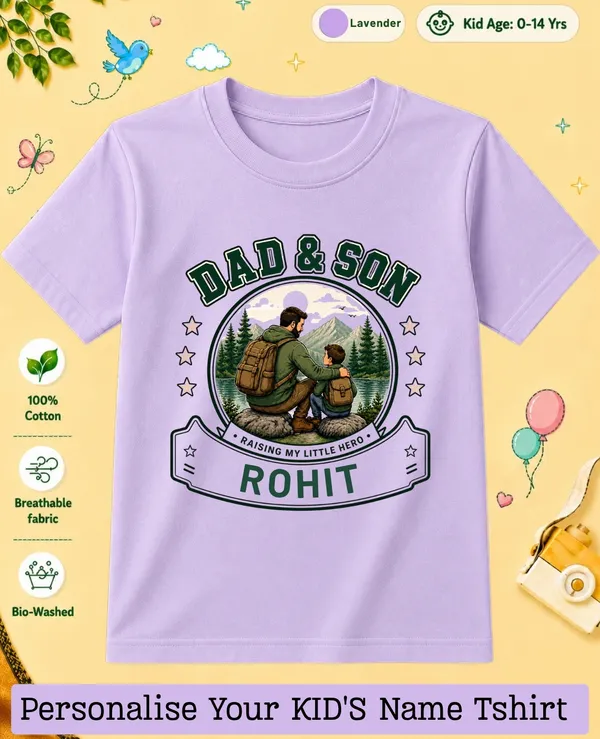 Dad_&_Son_Kids_Custom_Tshirt