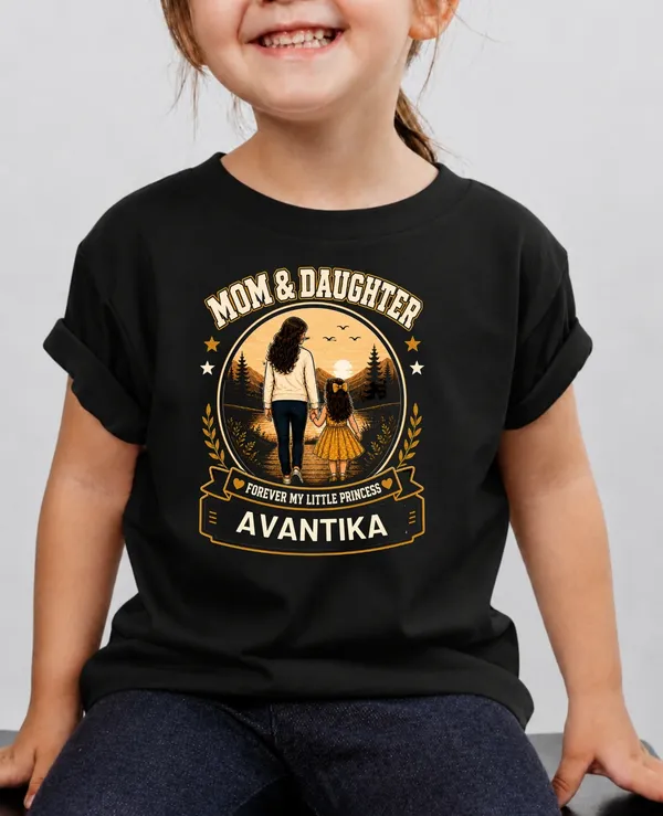 Mom_&_Daughter_Kids_Custom_Tee