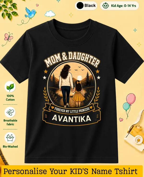 Mom_&_Daughter_Kids_Custom_Tee