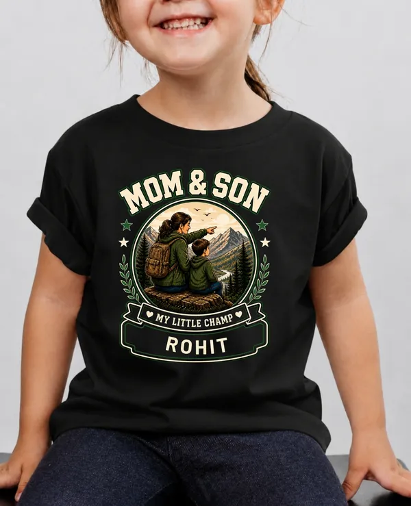 Mom_&_Son_Kids_Custom_Tee
