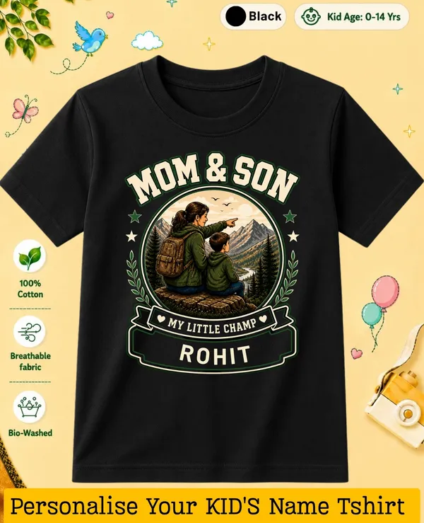 Mom_&_Son_Kids_Custom_Tee
