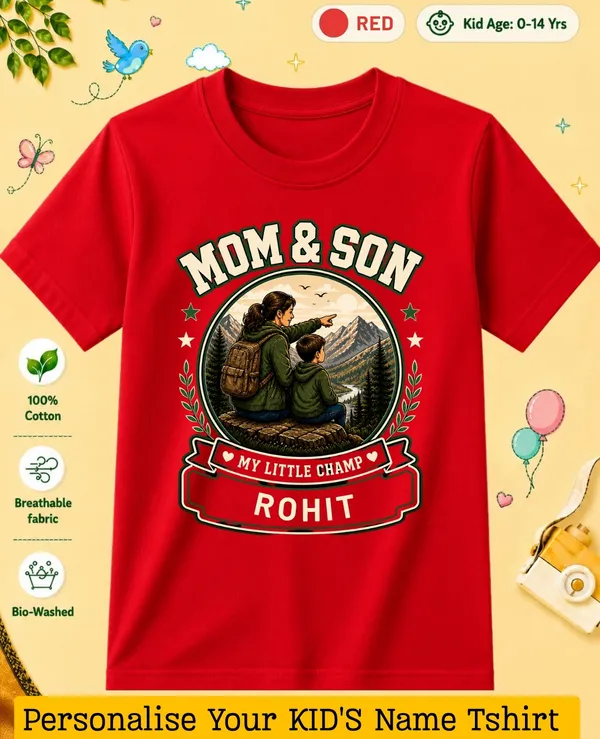 Mom_&_Son_Kids_Custom_Tee