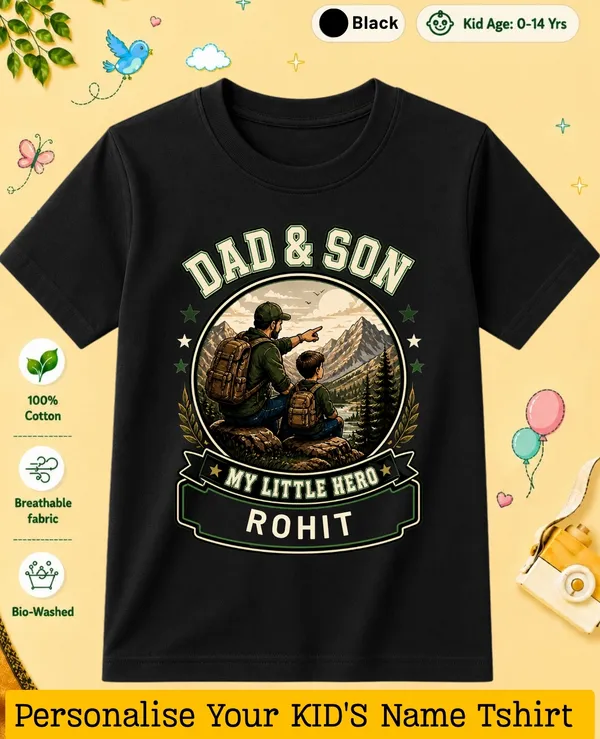 Dad_&_Son_Kids_Custom_Tee
