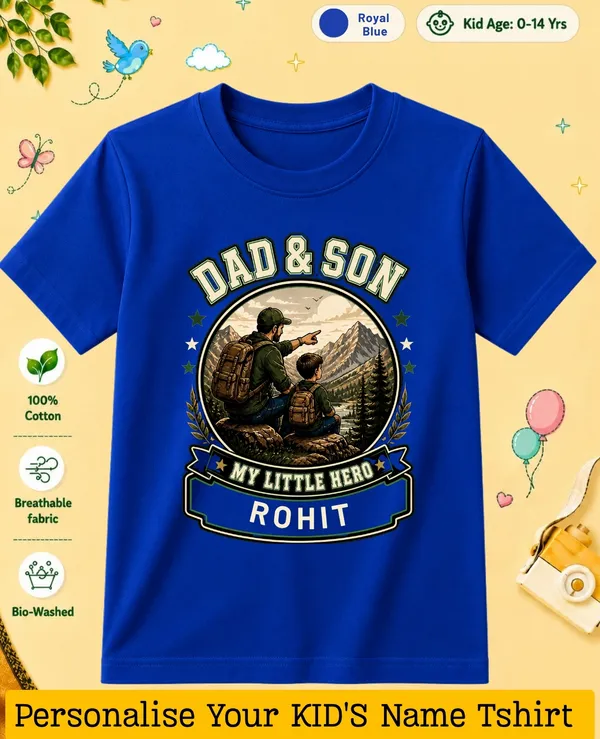 Dad_&_Son_Kids_Custom_Tee