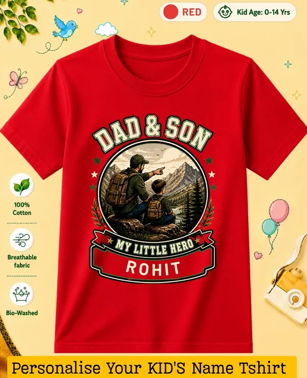 Dad_&_Son_Kids_Custom_Tee