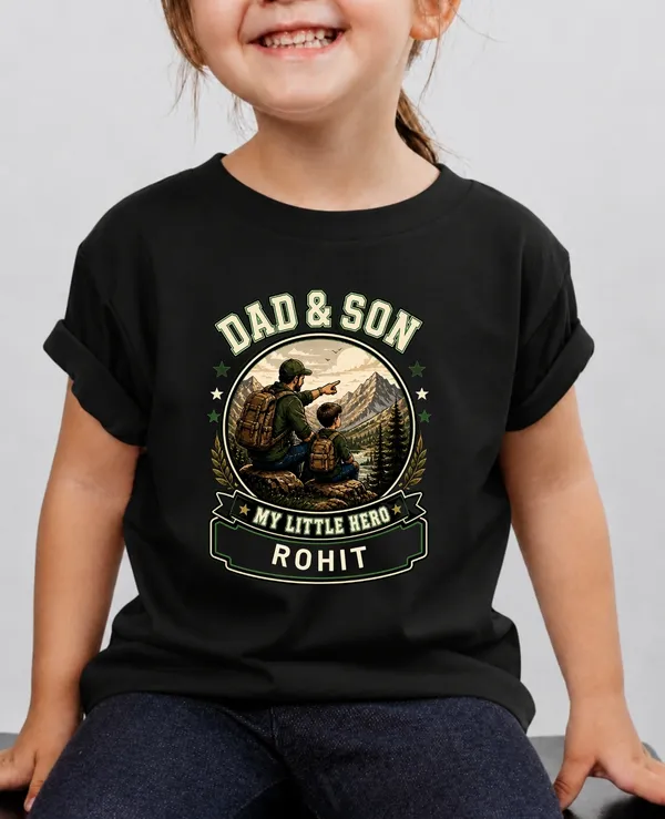 Dad_&_Son_Kids_Custom_Tee