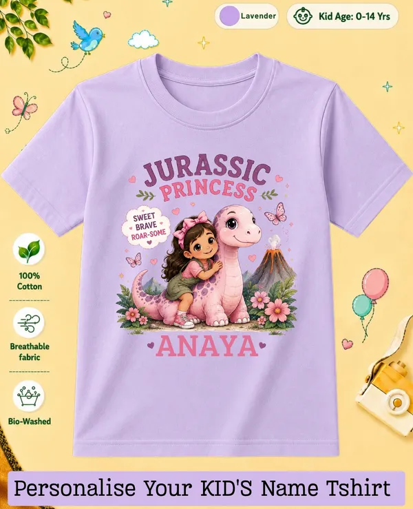 Jurassic_Princess_Kids_Custom_Tshirt