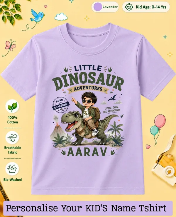 Little_Dinosaur_Kids_Custom_Tee