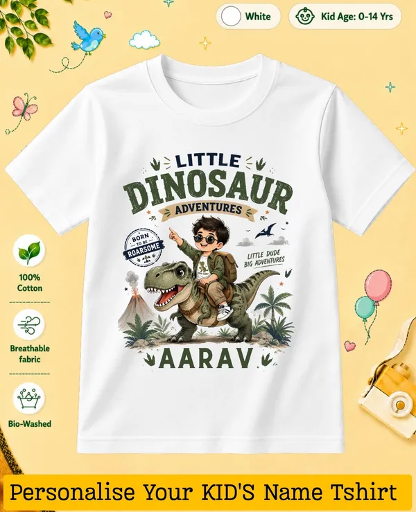 Little_Dinosaur_Kids_Custom_Tee