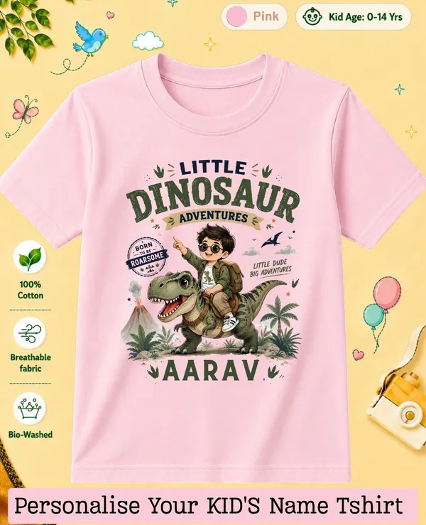 Little_Dinosaur_Kids_Custom_Tee