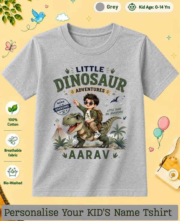 Little_Dinosaur_Kids_Custom_Tee