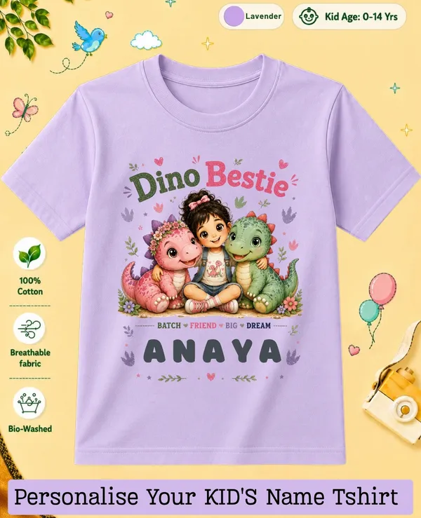 Dino_Bestie_Kids_Custom_Tshirt