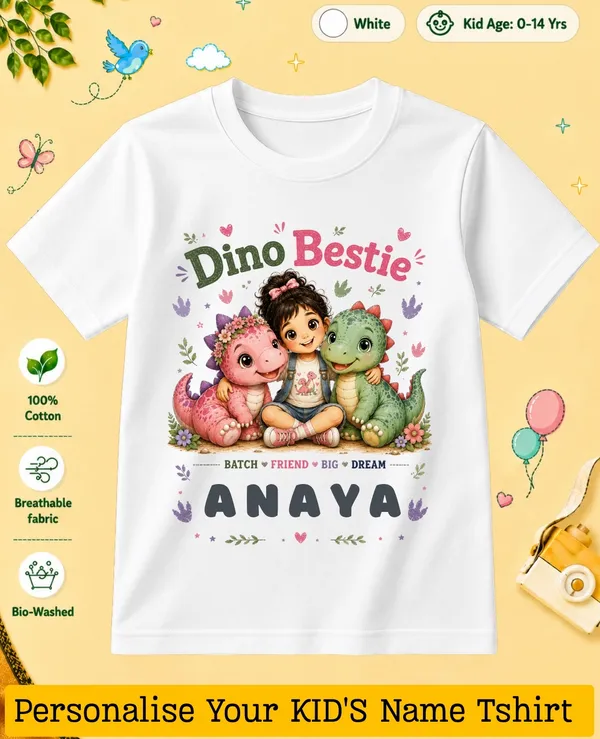 Dino_Bestie_Kids_Custom_Tshirt