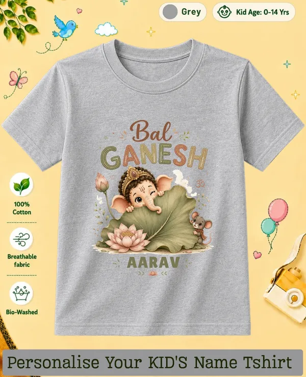 Bal_Ganesh_Kids_Custom_Tee