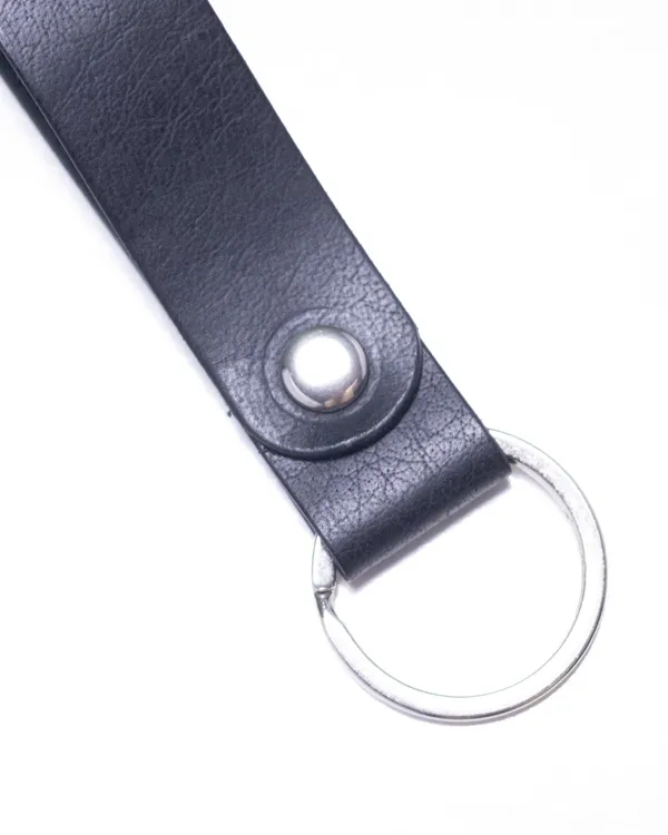 The_Strip_-_Black__Full_Grain_Leather_Keychain