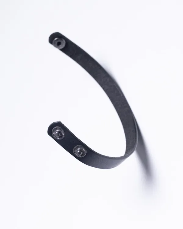 The_Strand_-_Black_Full_Grain_Leather_Wrist_Band