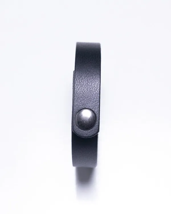 The_Strand_-_Black_Full_Grain_Leather_Wrist_Band