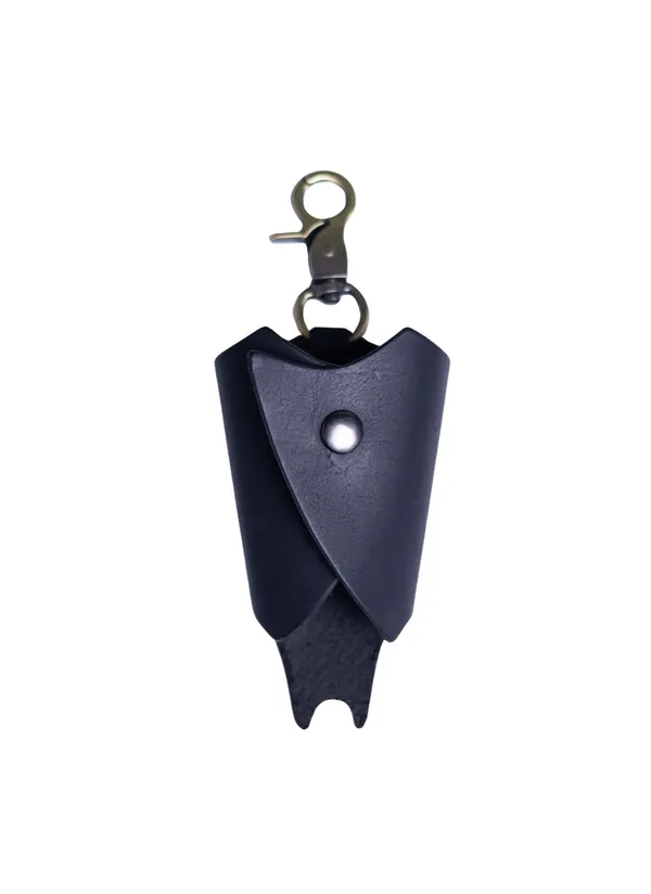 Bat_-_Brown_Full_Grain_Leather_Keywrap_Keychain