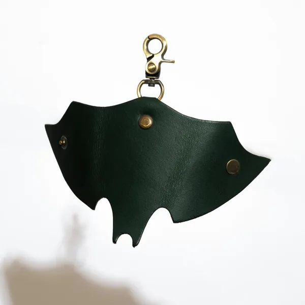 Bat_-_Brown_Full_Grain_Leather_Keywrap_Keychain