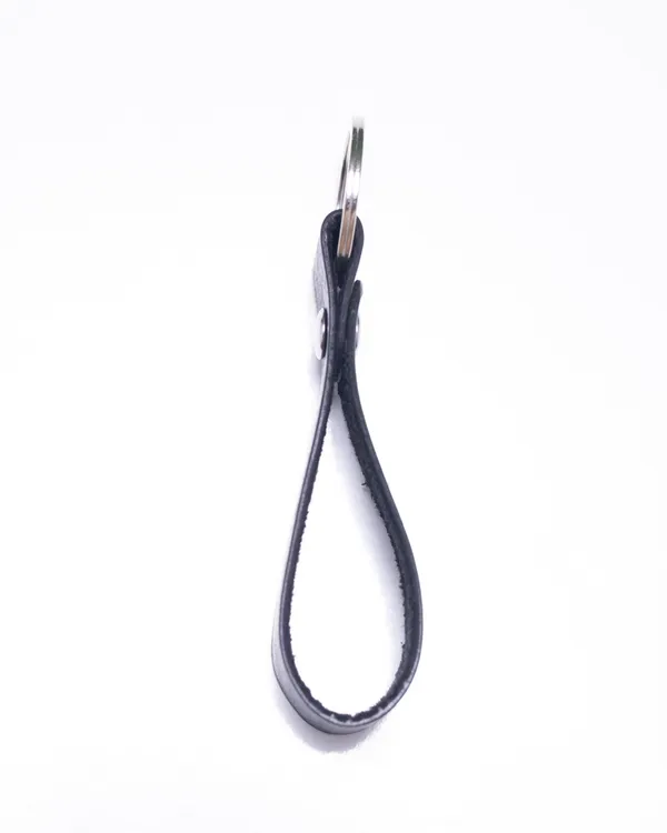 The_Strip_-_Black__Full_Grain_Leather_Keychain
